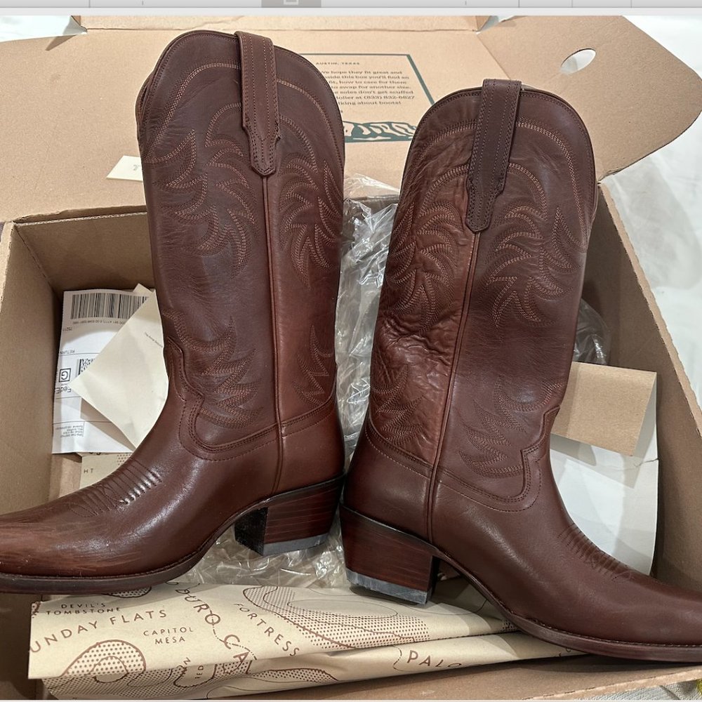 Annie Sequoia Calfskin Cowboy Boots